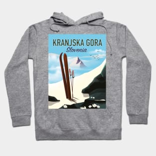 Kranjska Gora Slovenia ski poster Hoodie